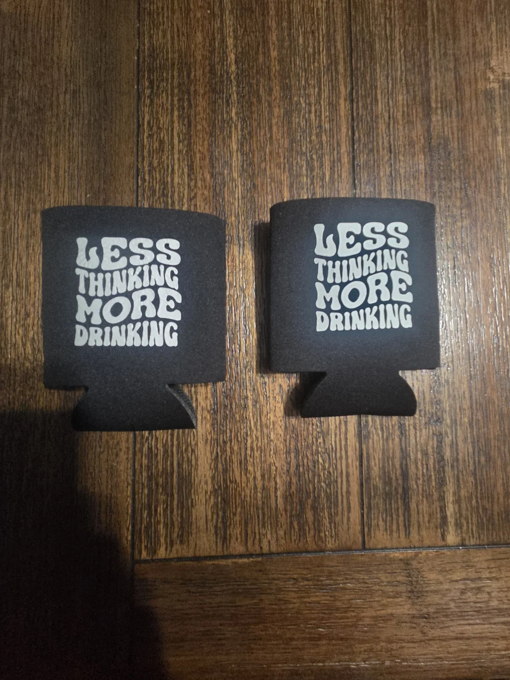 Pair of Black Can Coolers 